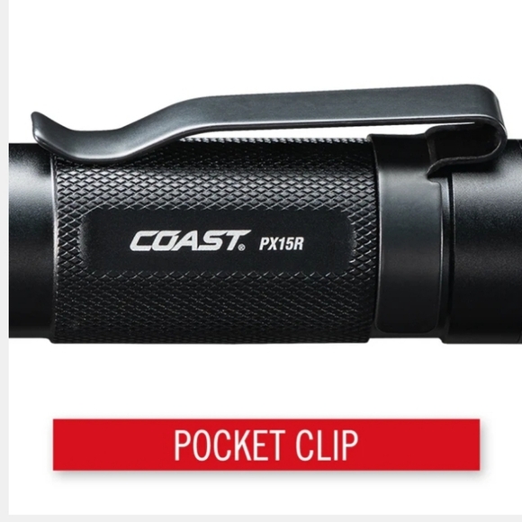 RECHARGEABLE - COAST PX15R  DUAL POWER, 1000 LUMENS 160M BEAM 11H - Picture 10 of 13